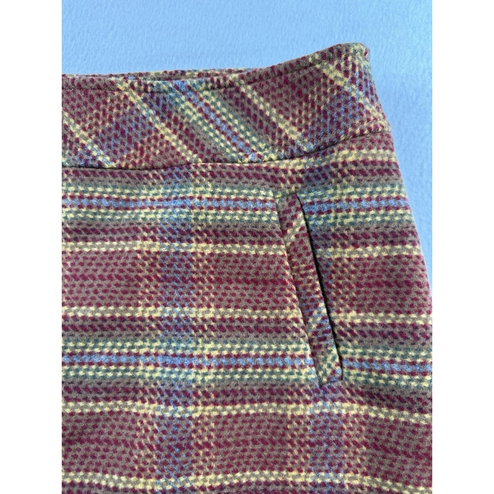 Talbots Womens Petite 2P Wool Blend Plaid Check Skirt - Picture 3 of 14